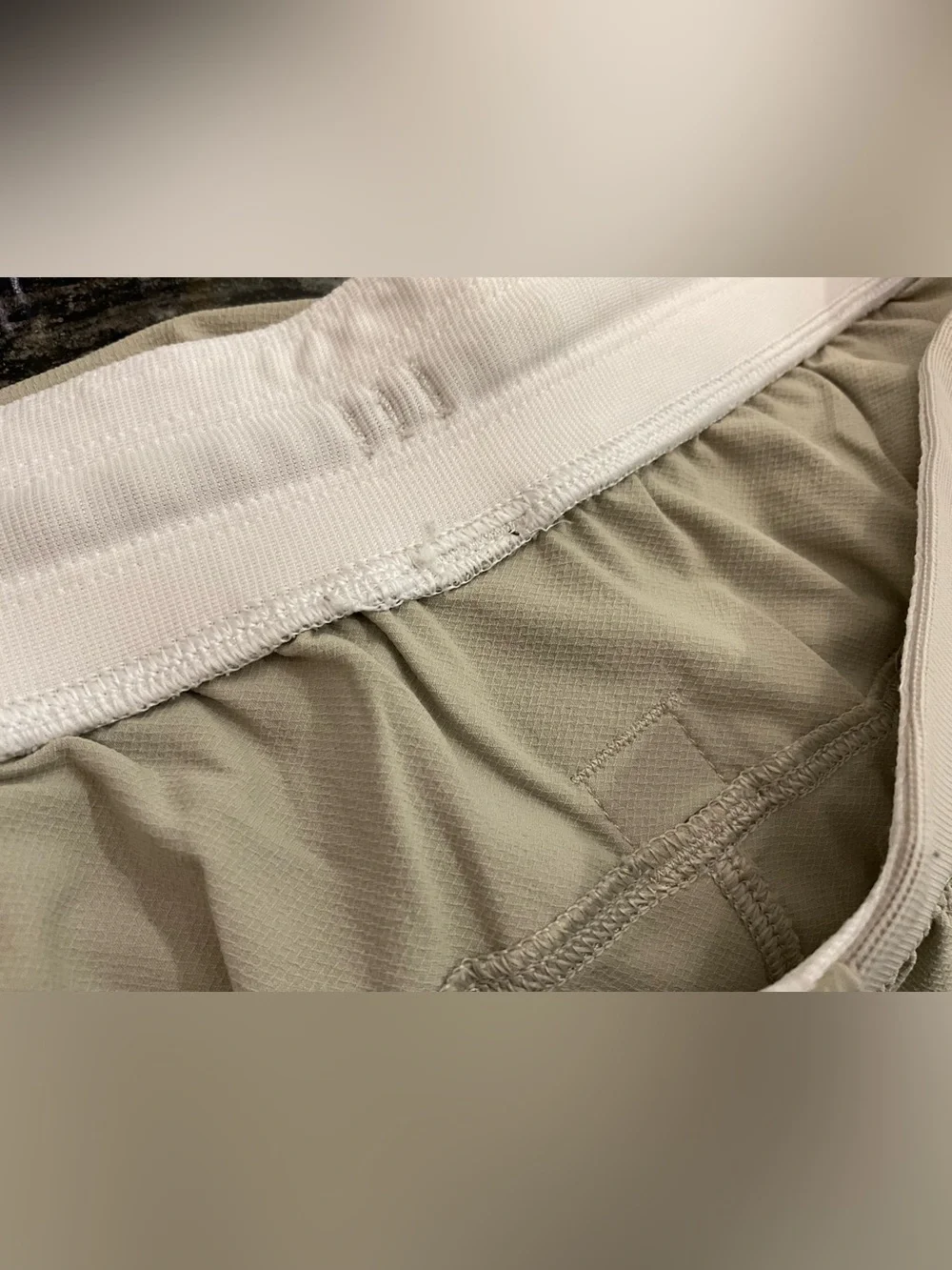 Lululemon License To Train Shorts - 7” - Linerless STONE BEIGE size XXL T55